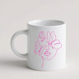 tazza butterfly muse – neon pink