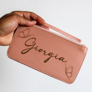 pochette personalizzata con nome e farfalle – rodriguez premium apparel